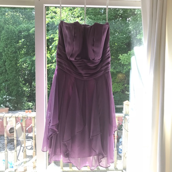 David’s Bridal strapless semi-formal dress - Picture 2 of 6